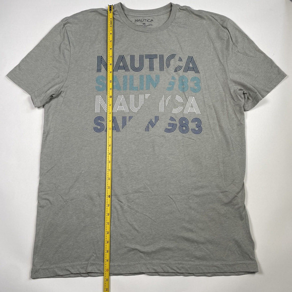 Nautica T-Shirts Set of 2 Gray & Navy Men's Size XXL Pre-Owned - Picture 3 of 13